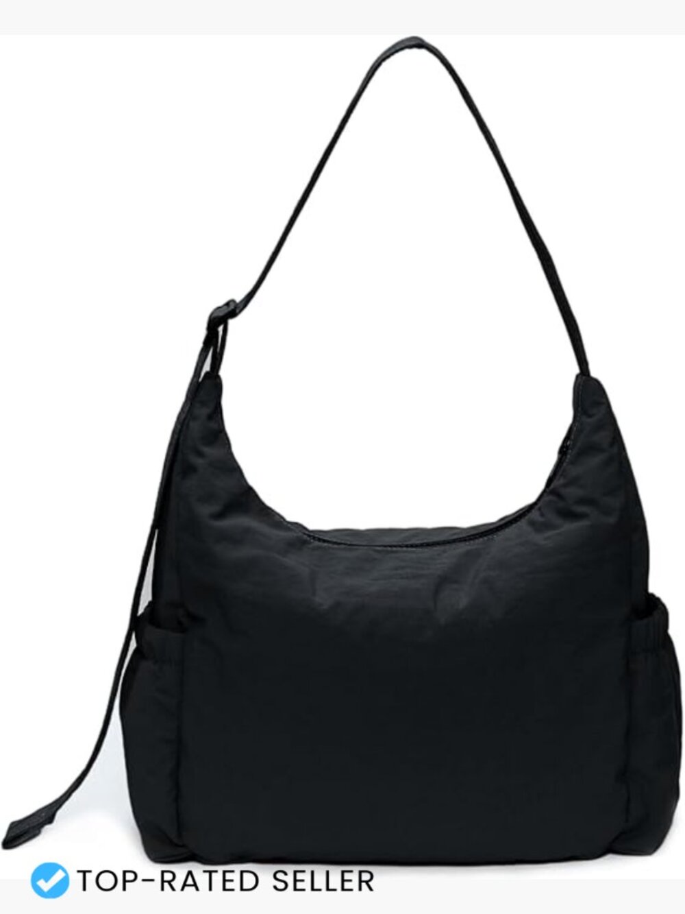 Nylon Hobo Crossbody Bag Lightweight Quilted Adjustable Strap Travel Purse